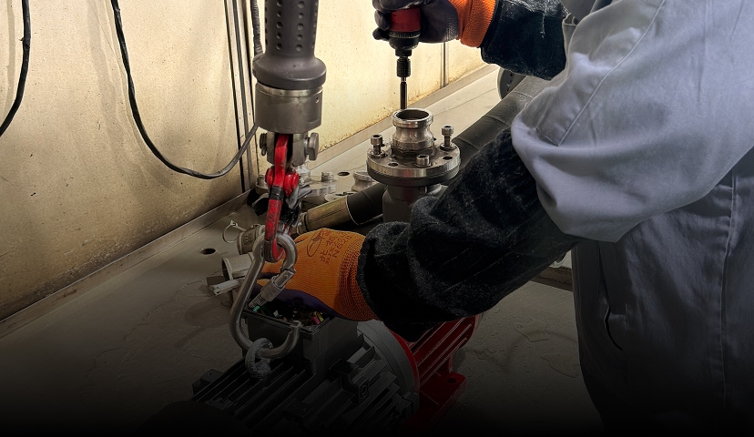 Industrial pump quality inspection process