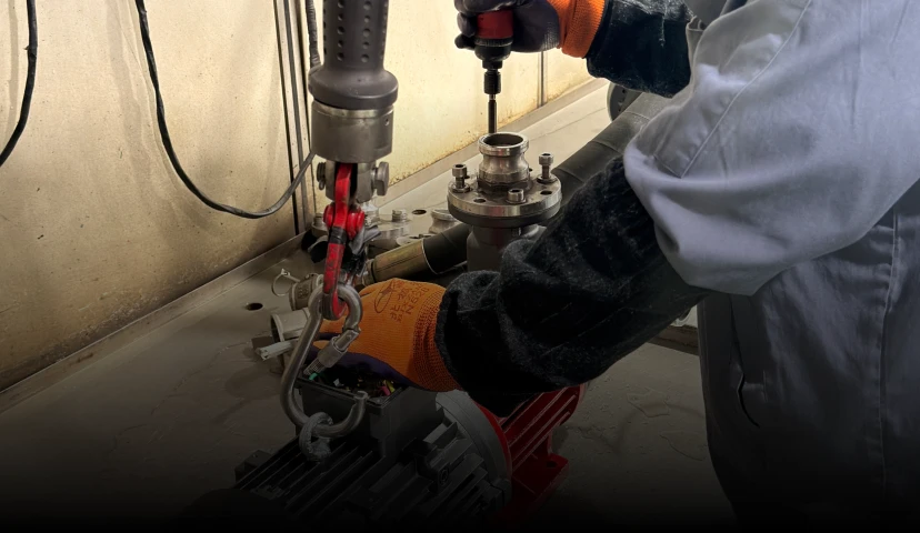 Industrial pump quality inspection process